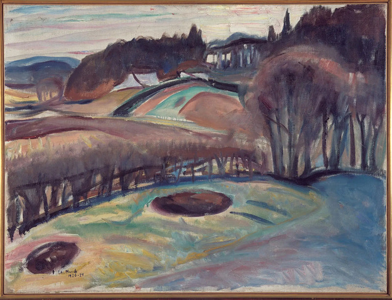 Campos na primavera - Edvard Munch