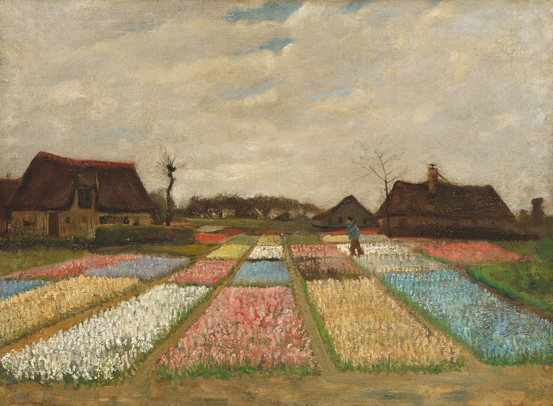 Campos de flores na Holanda - Vincent van Gogh