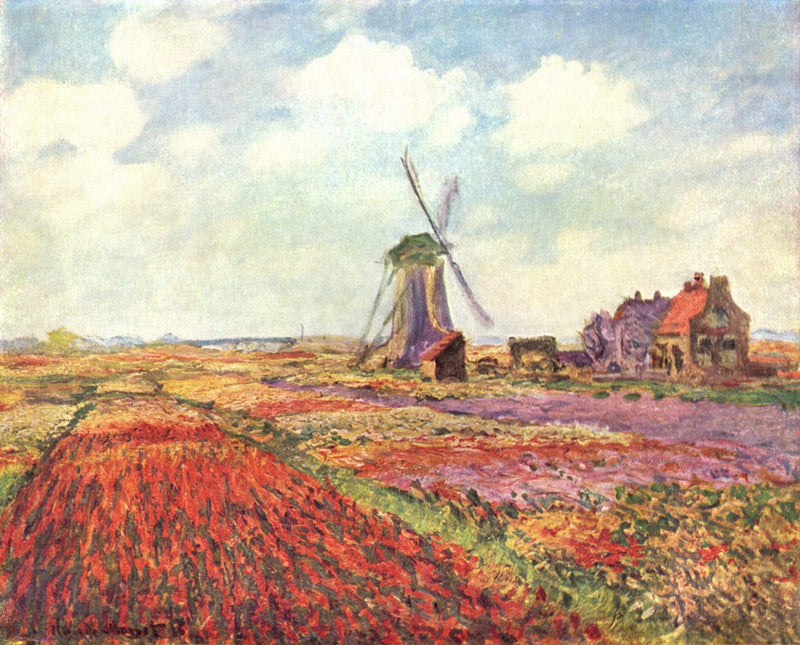 Campos de tulipas na Holanda W1067 - Claude Monet
