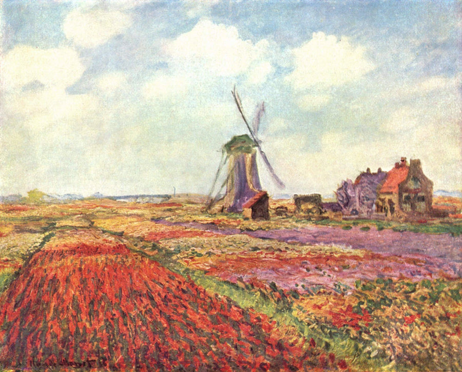 Campos de tulipas na Holanda W1067 - Claude Monet