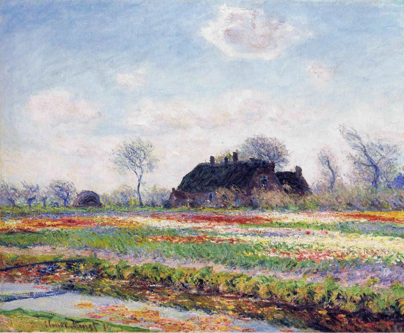 Campos de tulipas em Sassenheim W1070 - Claude Monet
