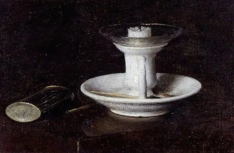 Candelabro branco - Henri Fantin-Latour