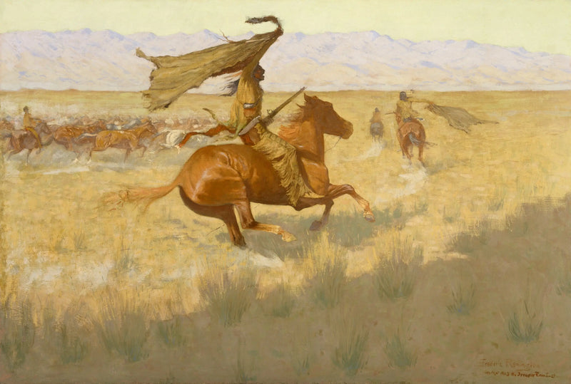 Mudança de proprietário (La Bousculade ; Voleurs de chevaux) - Frederic Remington