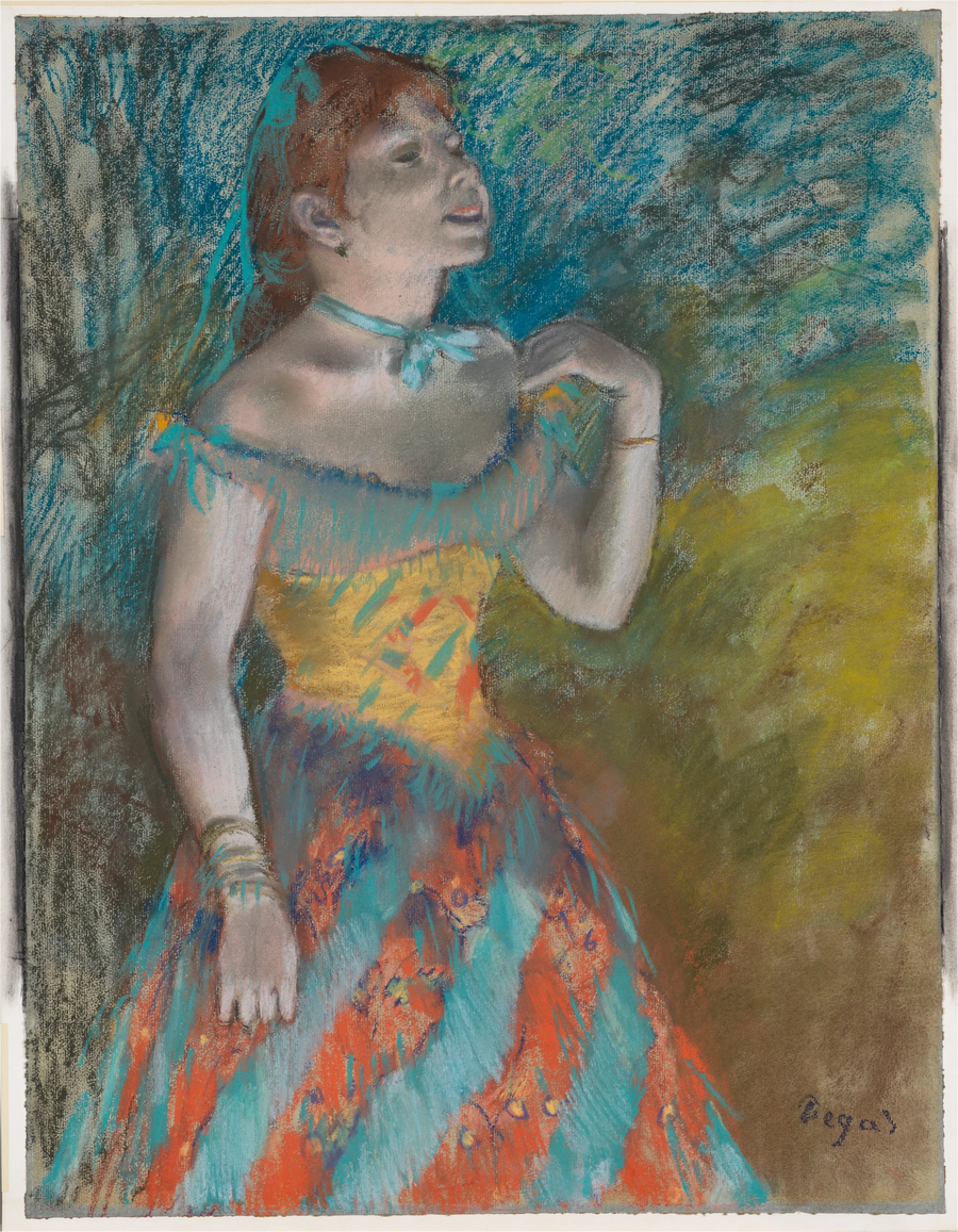 O cantor em verde - Edgar Degas