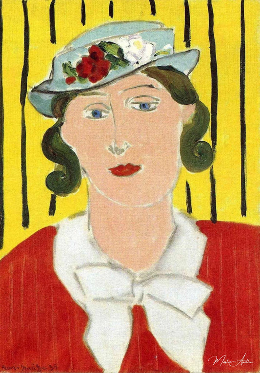 Chapeau avec des roses - Matisse - Reproductions de tableaux et peintures haut de gamme