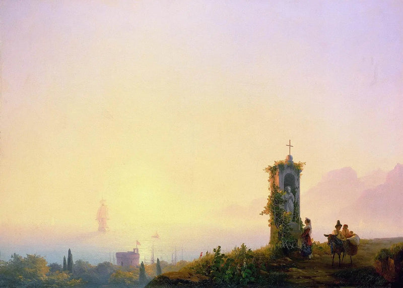 Capela à beira-mar - Ivan Aïvazovski