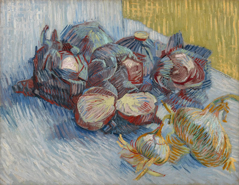 Carvões vermelhos e alho - Vincent van Gogh