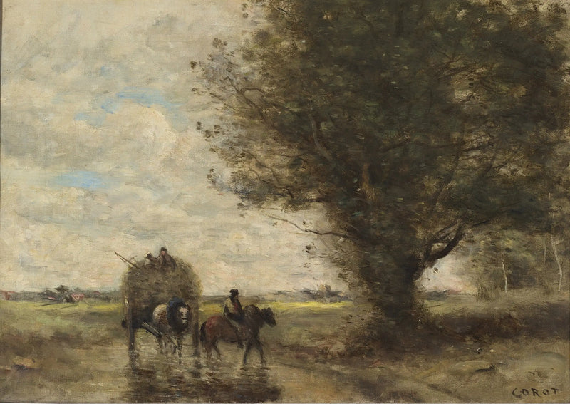 Carro de feno - Jean-Baptiste Camille Corot