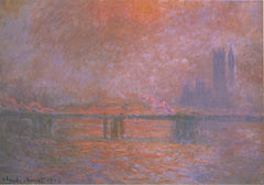 Ponte Charing Cross, Tâmisa - Claude Monet