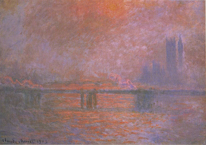 Ponte Charing Cross, Tâmisa - Claude Monet