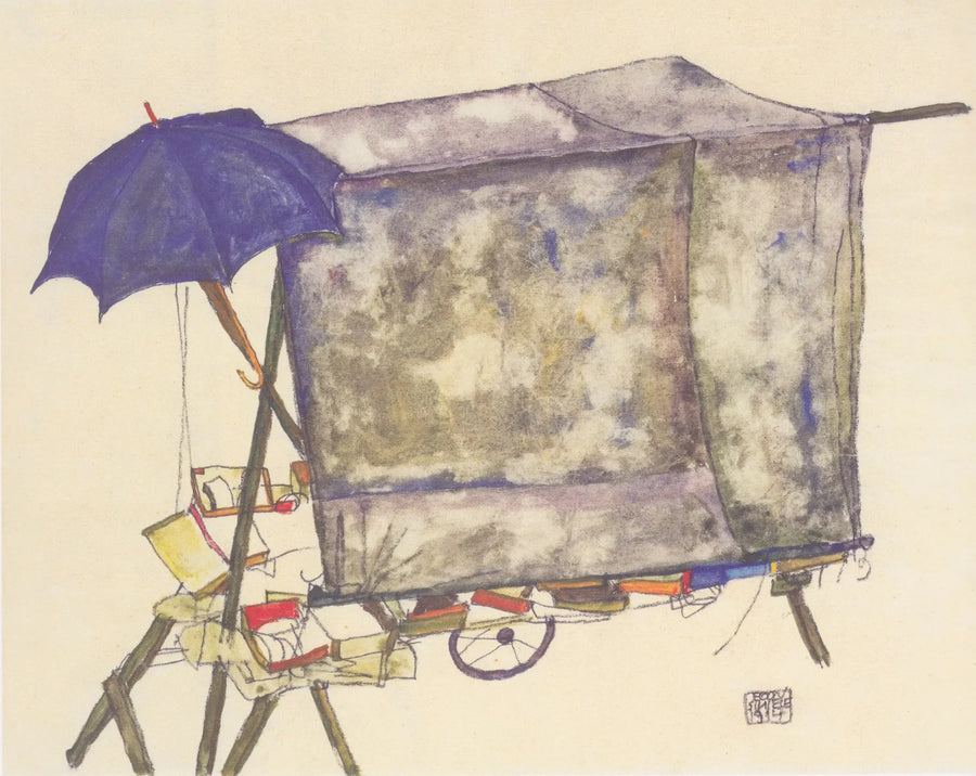 Carrinho de rua - Egon Schiele