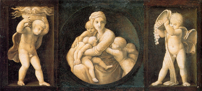 Caridade, 1507 - Raphaël, predela Baglioni