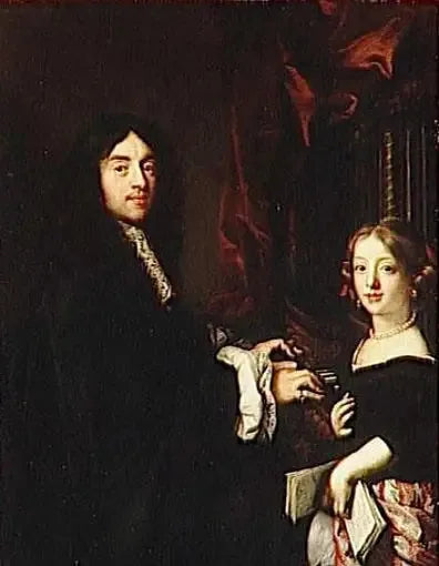 Charles Couperin e a filha do pintor - Claude Lefèbvre
