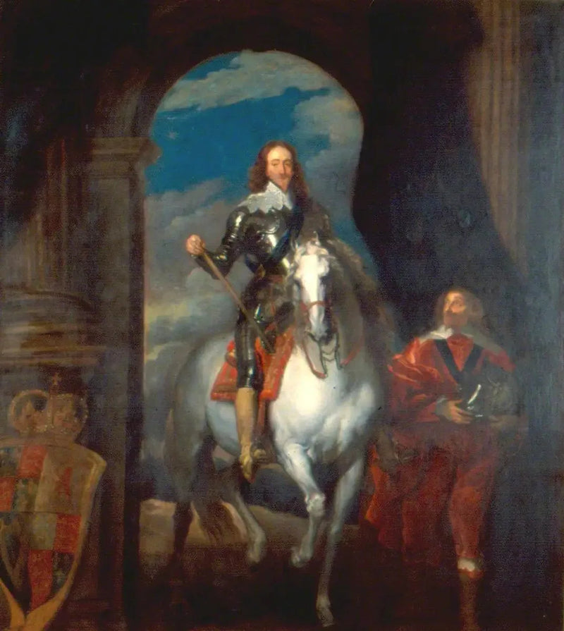 Carlos I (1600-1649), a cavalo - Antoine van Dyck