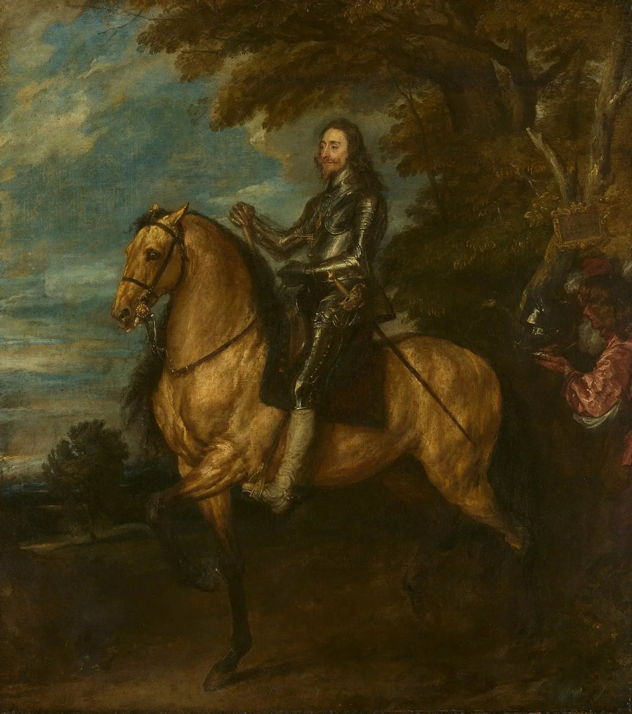 Carlos I (1600-1649) a cavalo - Antoine van Dyck