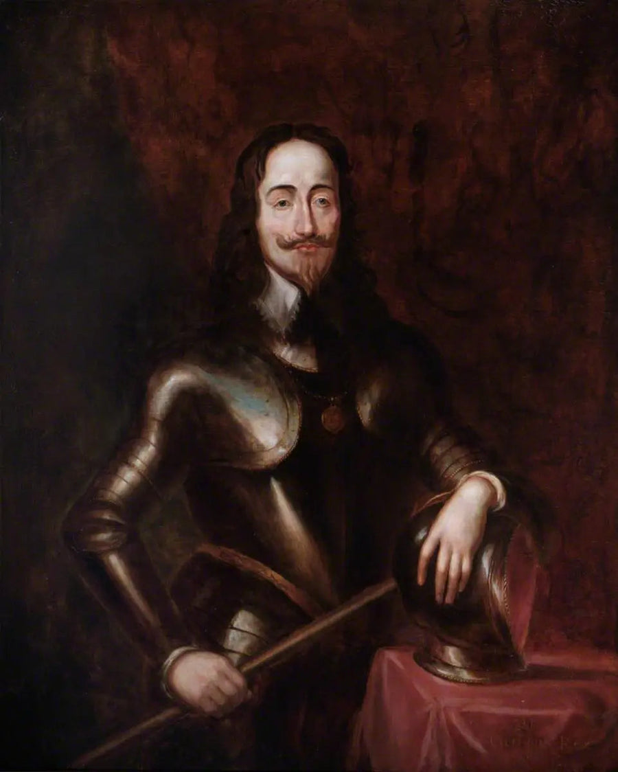 Carlos I (1600-1649), de armadura - Antoine van Dyck