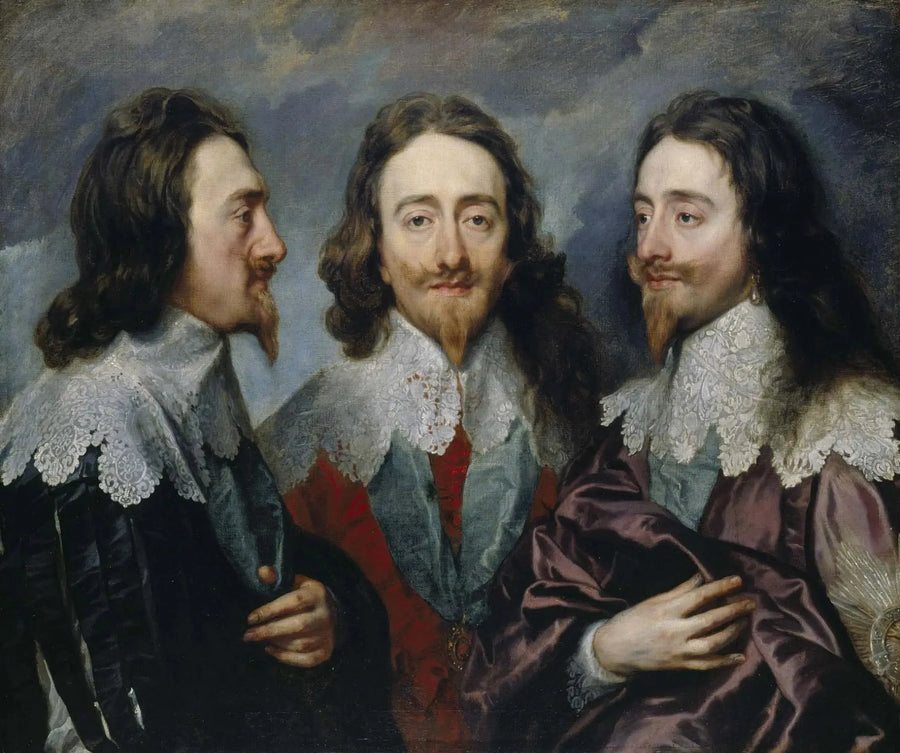 Carlos I (em três posições) - Antoine van Dyck