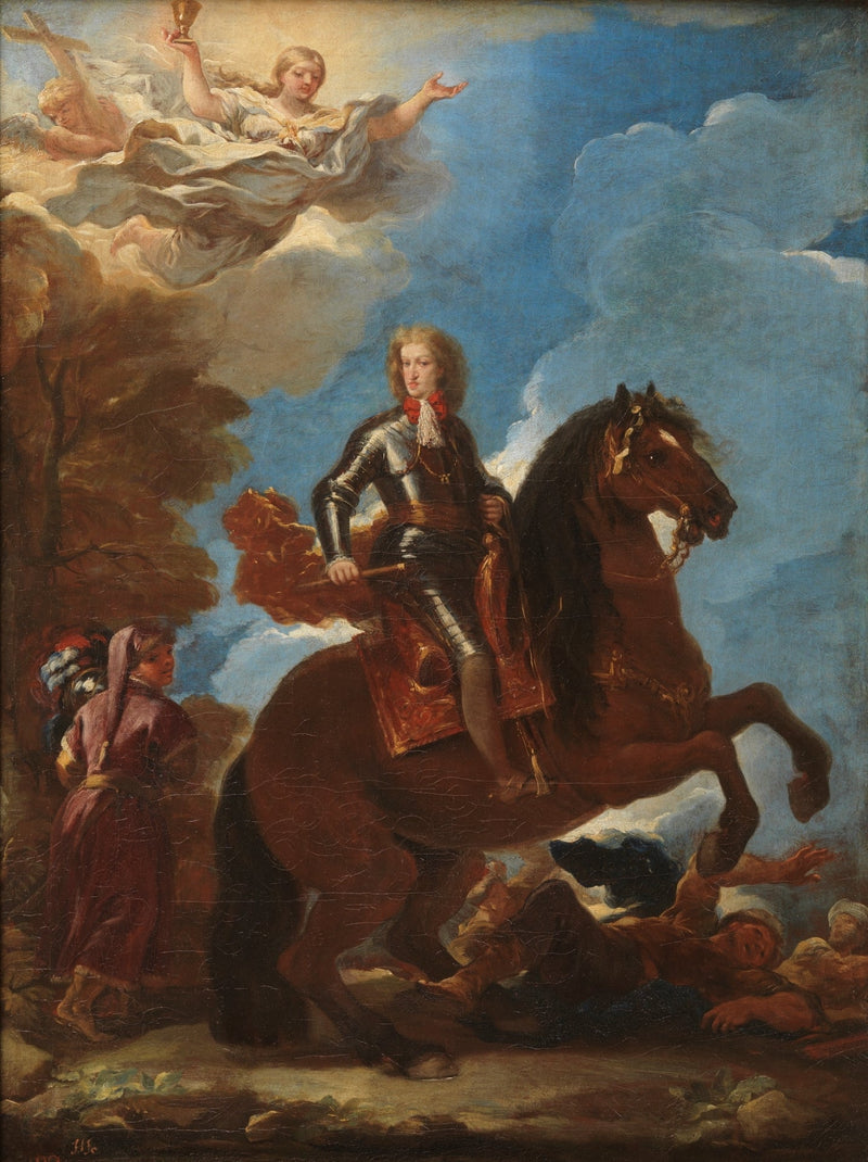 Charles II, rei da Espanha, a cavalo - Luca Giordano