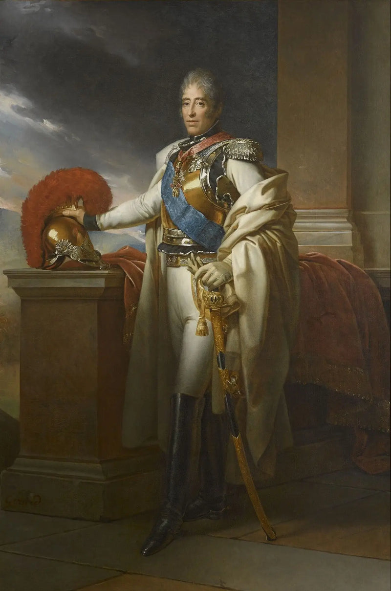 Charles-Philippe de França (1757-1836), conde d'Artois, em uniforme de coronel-general dos Carabineiros, por volta de 1815 - François Gérard