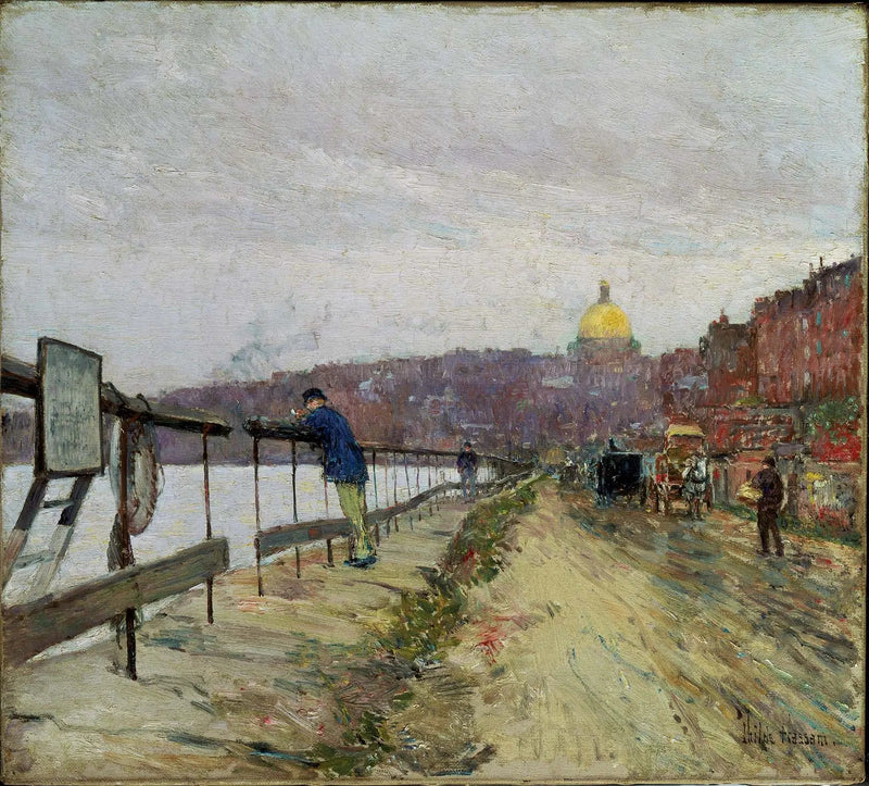 Charles River e Beacon Hill - Childe Hassam