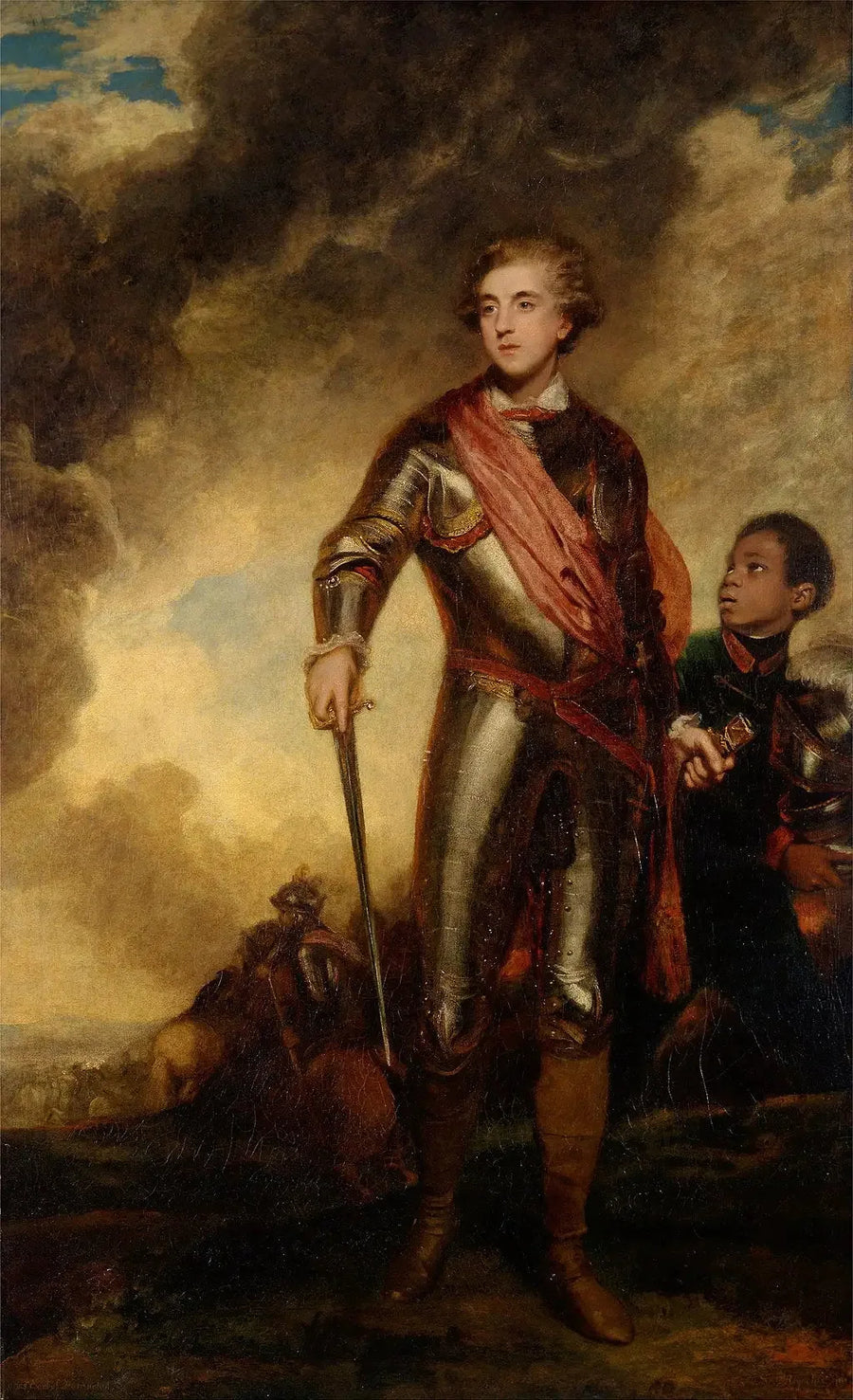 Charles Stanhope, terceiro conde de Harrington, e Marcus Richard Fitzroy Thomas - Joshua Reynolds