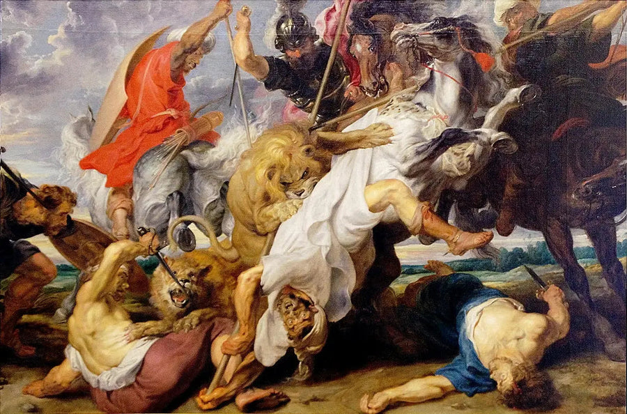 Caça ao Leão - Peter Paul Rubens