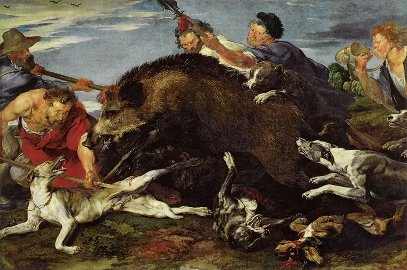 Caça ao javali - Antoine van Dyck