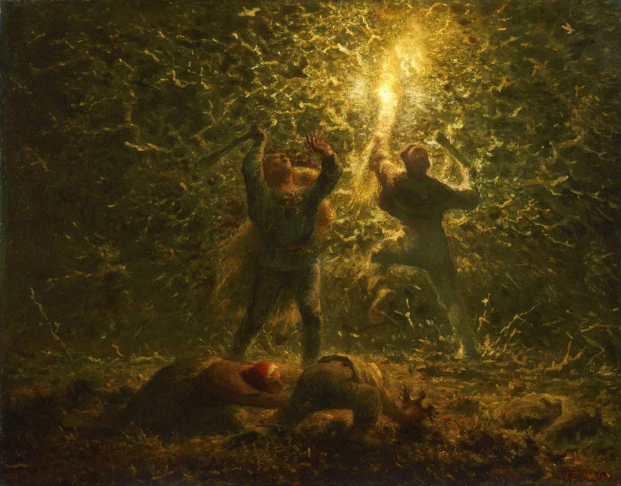 Caça aos pássaros noturnos - Jean-François Millet