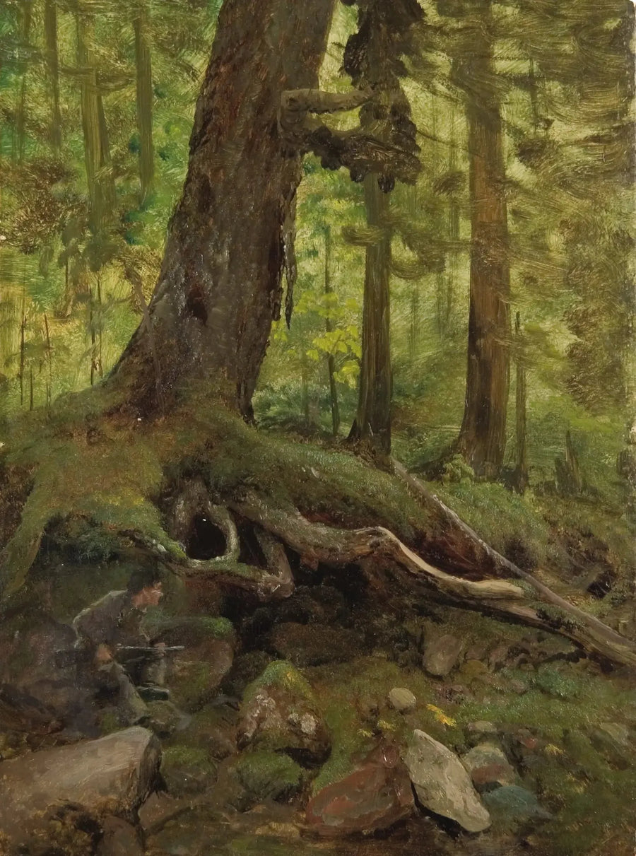 Caçador nas Montanhas Brancas perto de Glen House - Albert Bierstadt