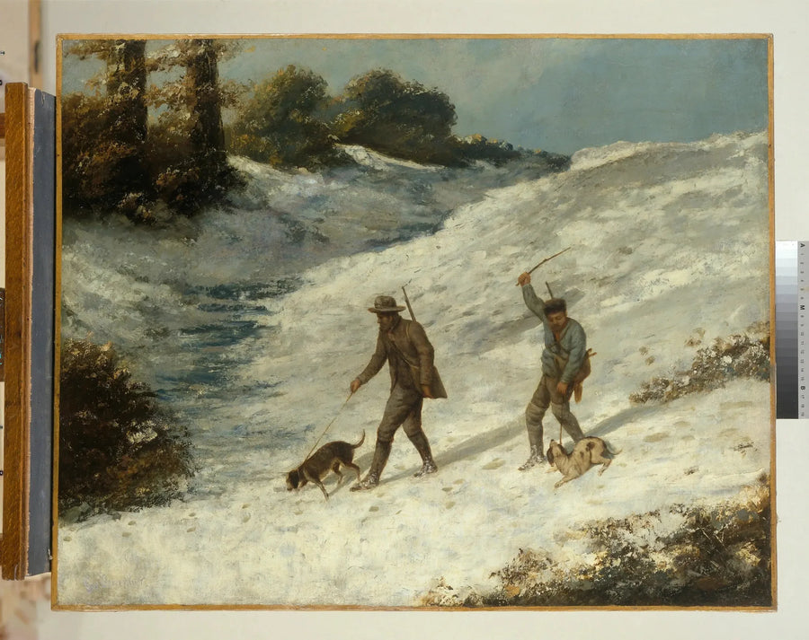 Caçadores na Neve - Gustave Courbet