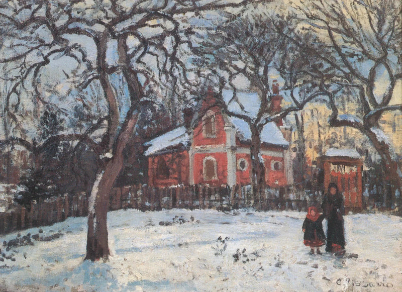 Castanheiras em Louveciennes - Camille Pissarro