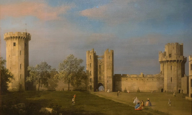 Castelo de Warwick, lado leste - Canaletto