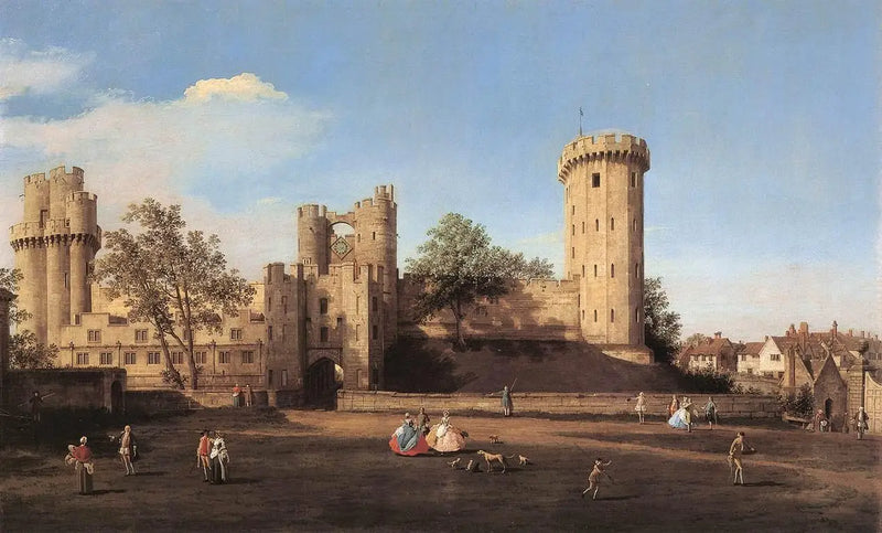 Castelo de Warwick, lado leste - Canaletto