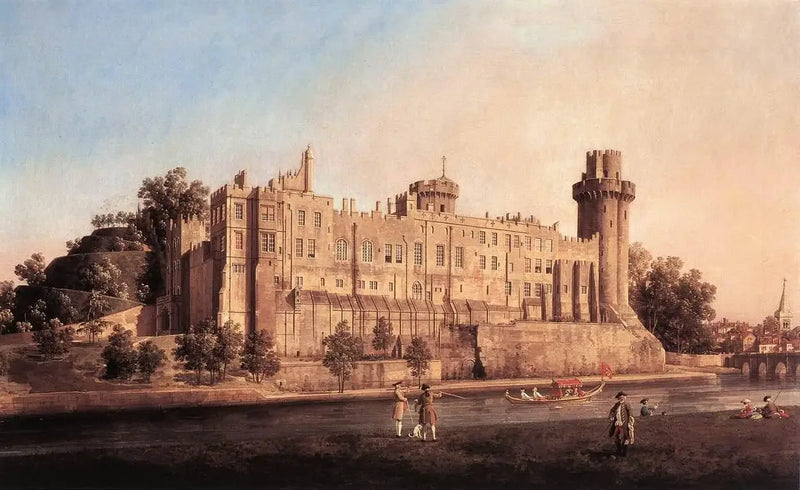 Castelo de Warwick, lado sul - Canaletto