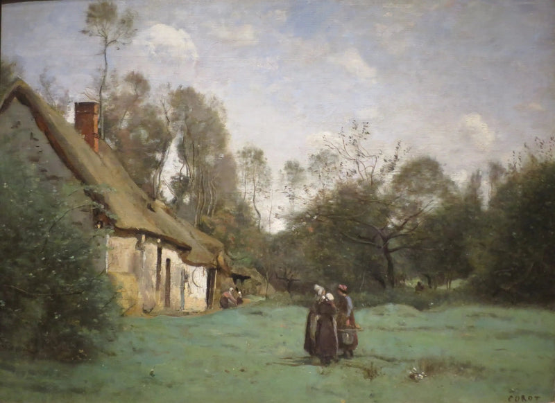 Chalé na Normandia - Jean-Baptiste Camille Corot