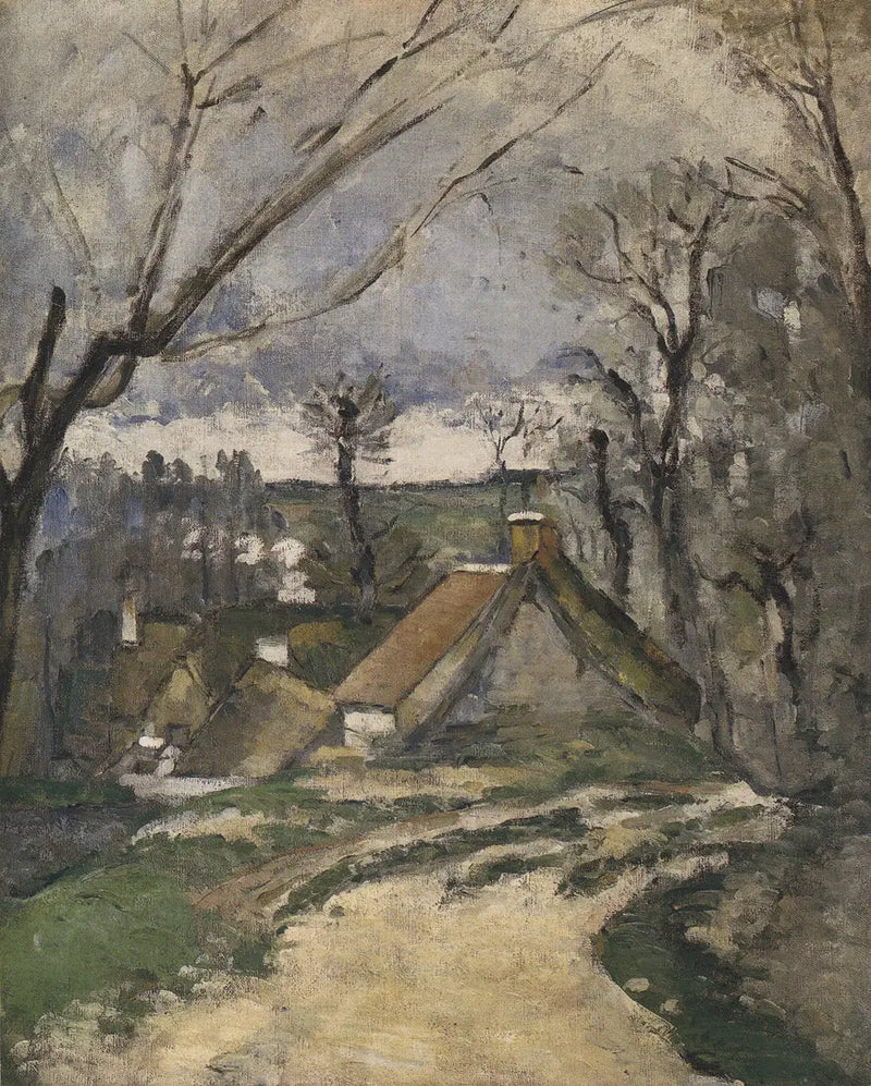 Chalés em Auvers-sur-Oise - Paul Cézanne
