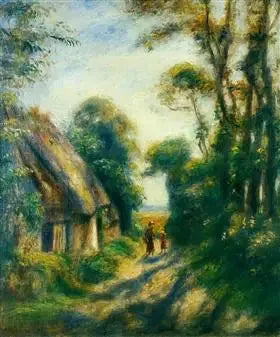Chalés em Berneval - Pierre-Auguste Renoir