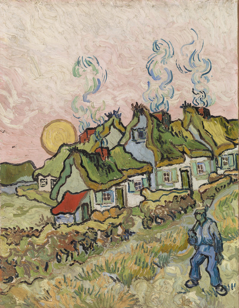 Chalés ao sol - Vincent van Gogh