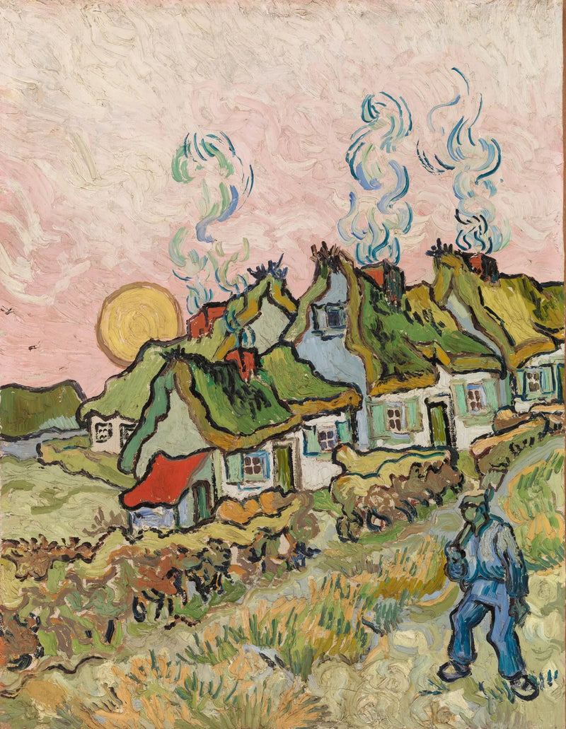 Chalés ao sol - Vincent van Gogh