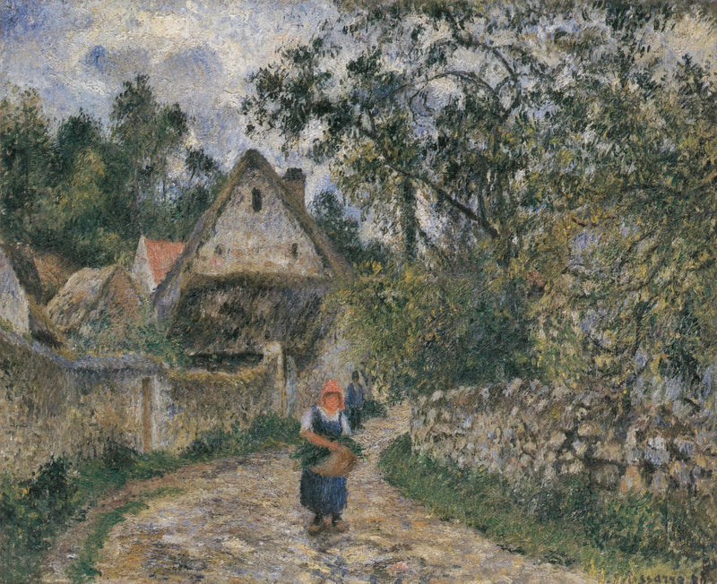 Chalés em Valhermeil, Auvers-sur-Oise - Camille Pissarro