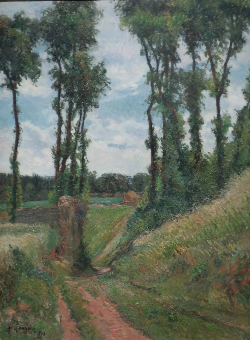 Caminho dos álamos, Osny - Paul Gauguin