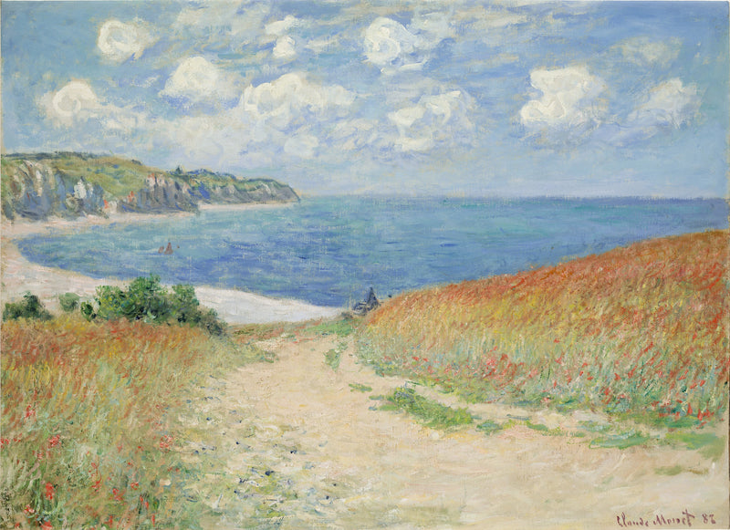 Caminho no trigo em Pourville W753 - Claude Monet