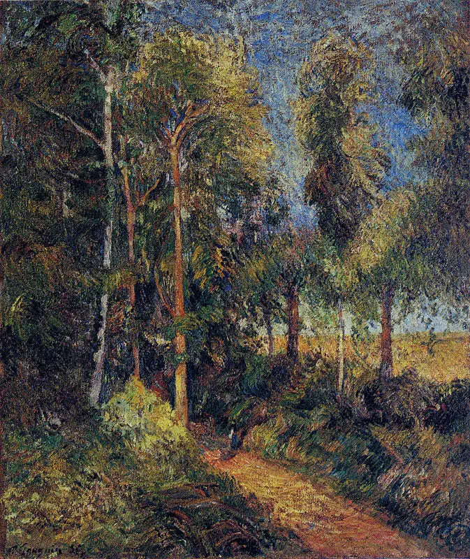 Caminho na floresta de faias - Paul Gauguin
