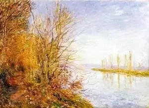 Caminho de By na floresta das Roches-Courtaut, verão de São Martinho - Alfred Sisley