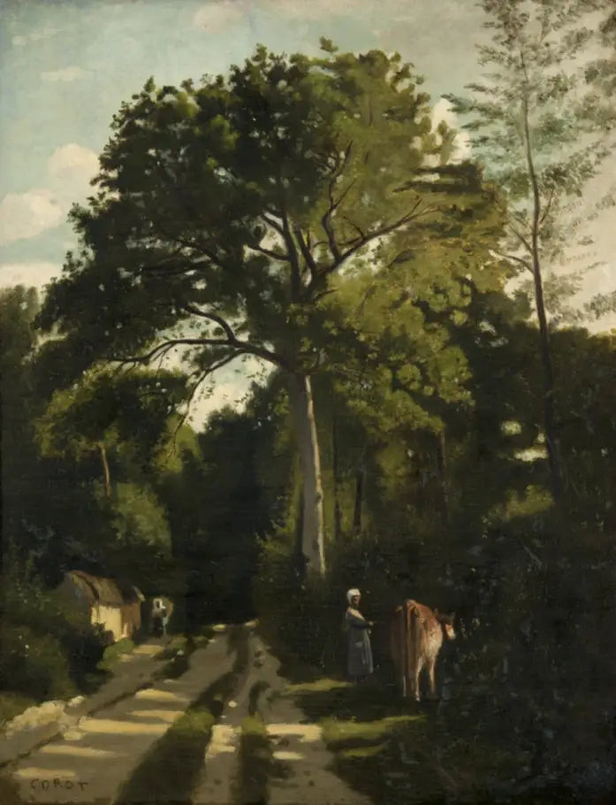 Caminho florestal, Ville d'Avray - Jean-Baptiste Camille Corot