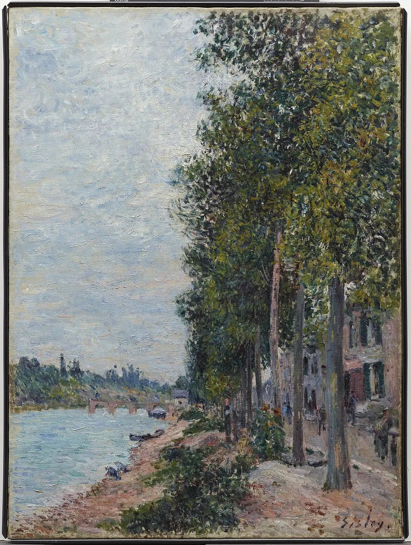 Caminho ao longo do Sena em Saint-Mammès - Alfred Sisley