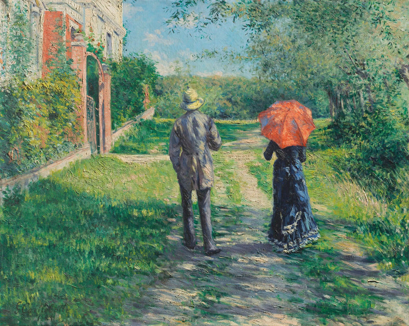Caminho em subida - Gustave Caillebotte
