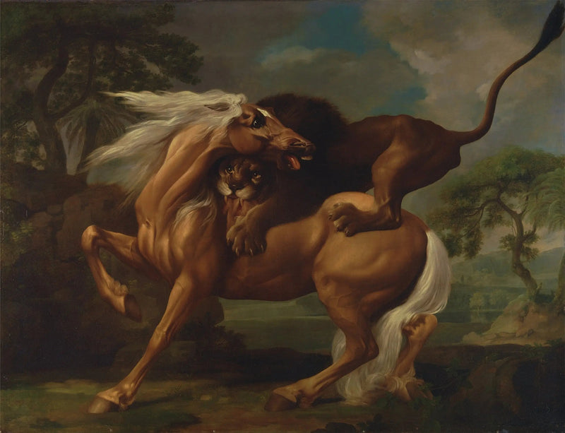 Cavalo atacado por um leão - George Stubbs