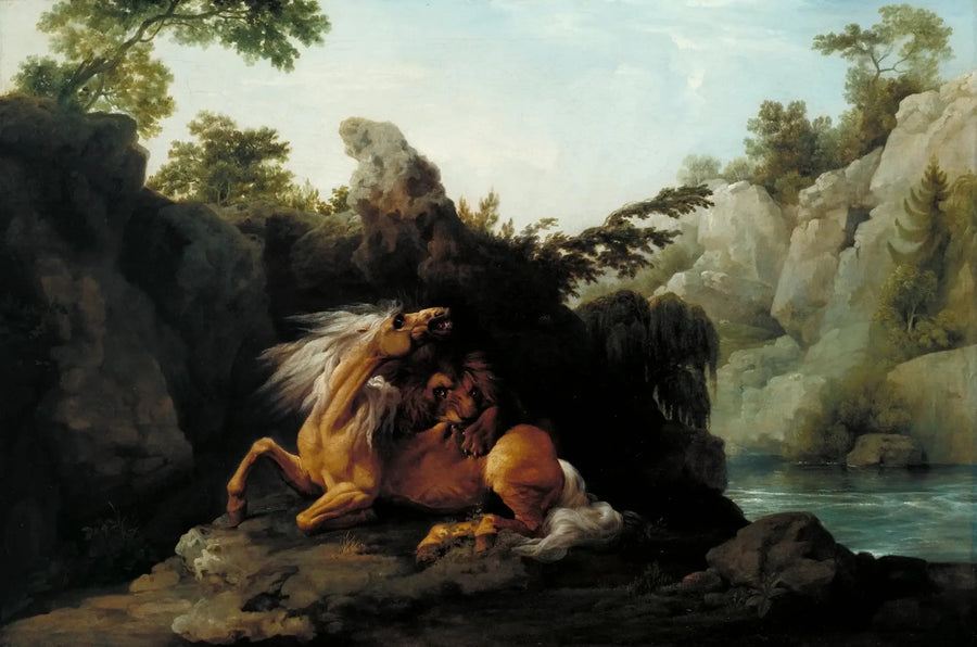 Cavalo devorado por um leão - George Stubbs