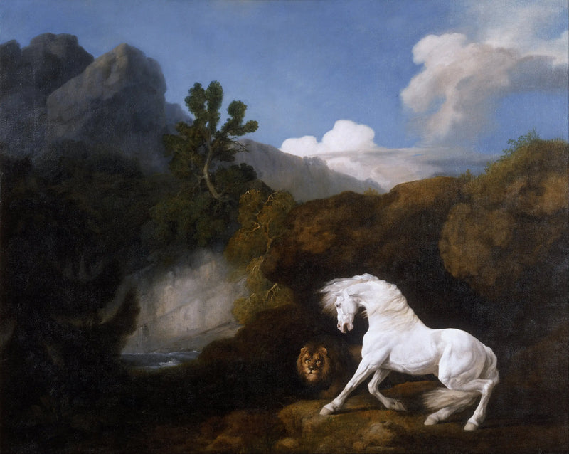 Cavalo assustado por um leão - George Stubbs